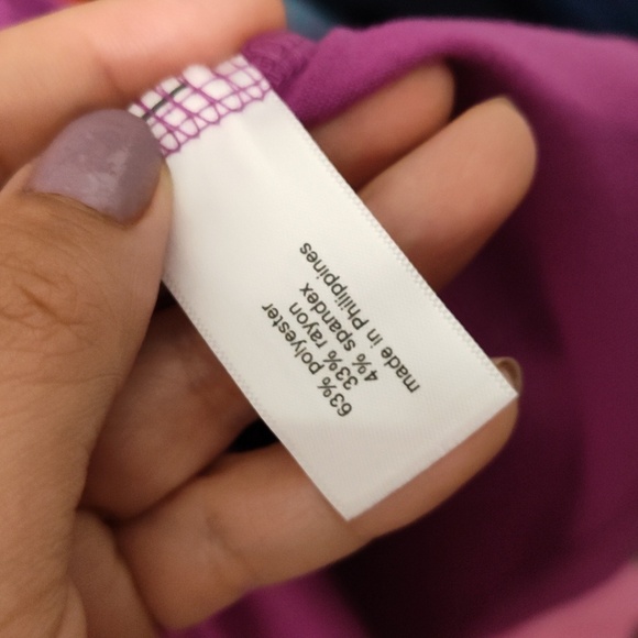 NWOT Lane Bryant Surplice Neckline Top In Magenta - Picture 5 of 6